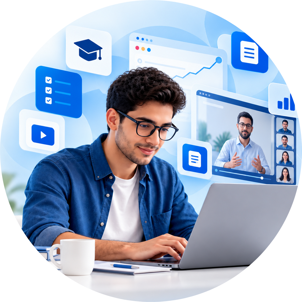 Online learning and professional development